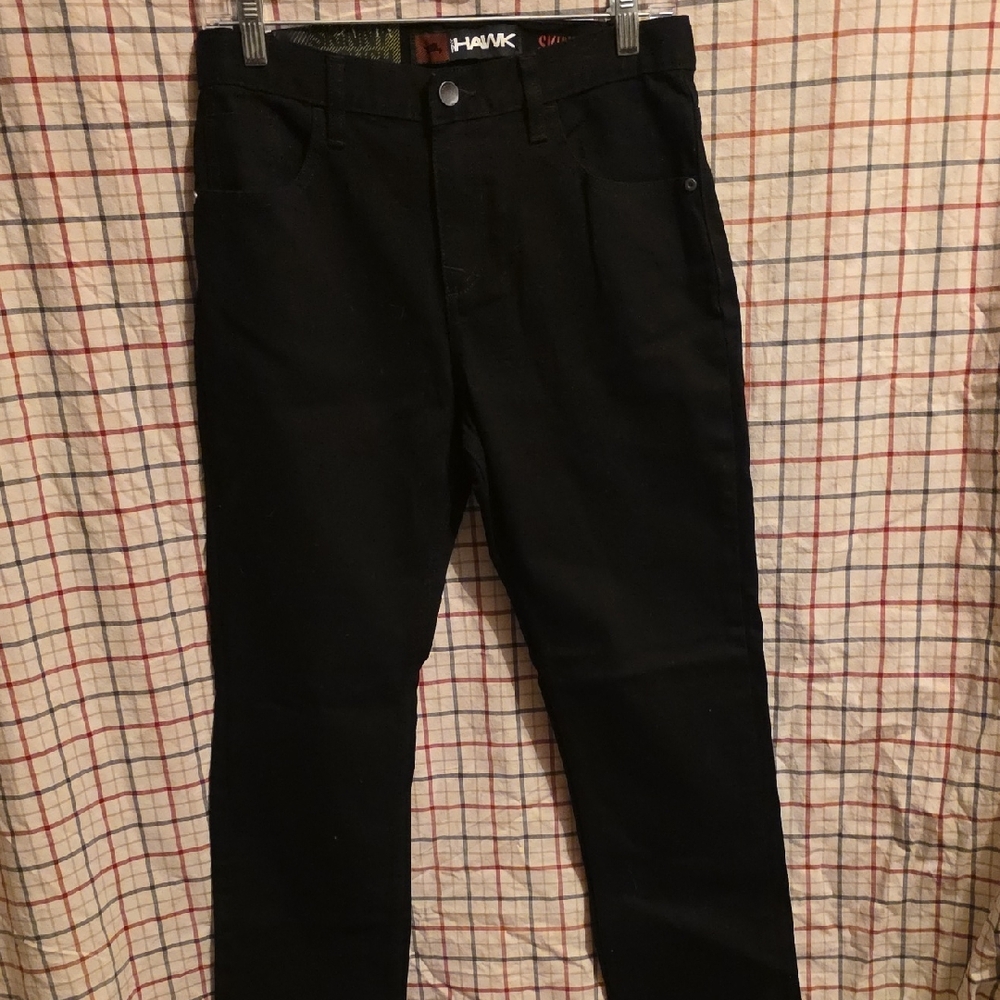 🔥Boys' Tony Hawk Black Straight Jeans 16
